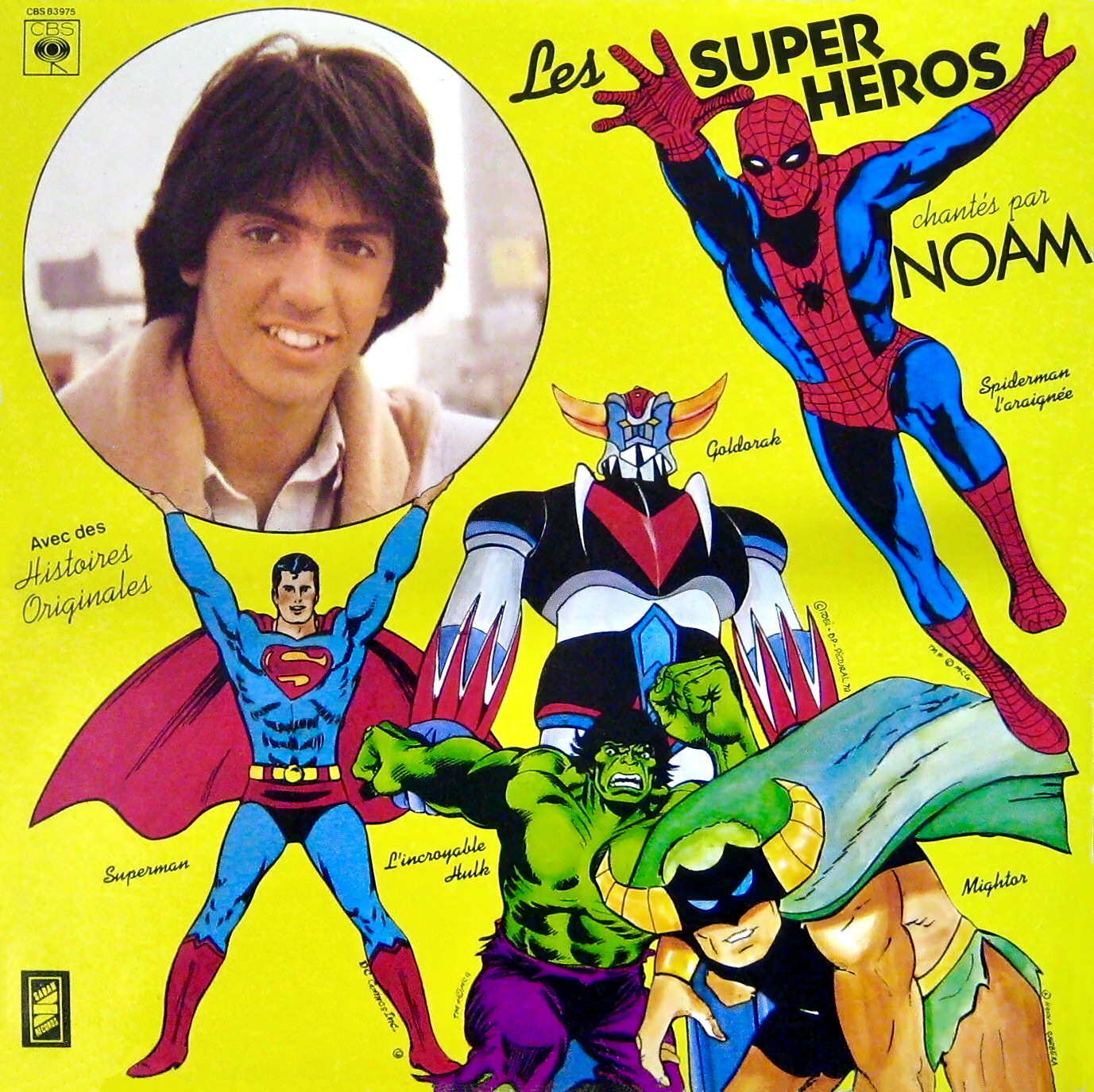 pochette 33 tours - Les Super Heros - Noam 
