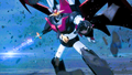 Mazinger X tient l'épée d'Aquarak.