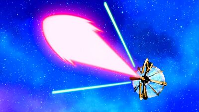 L'augmentation de la puissance du Rayon Delta doté désormais d'une trajectoire courbe pour pouvoir tirer depuis la face cachée de la Lune est une des innovations dues à Horos.