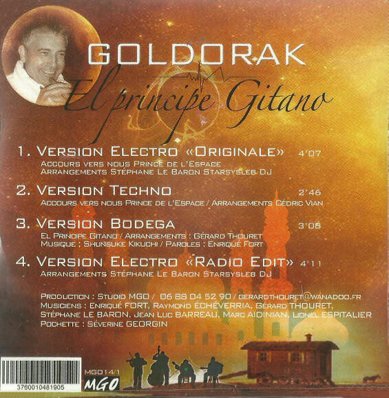Enrique Goldorak 2.0 pochette arriere