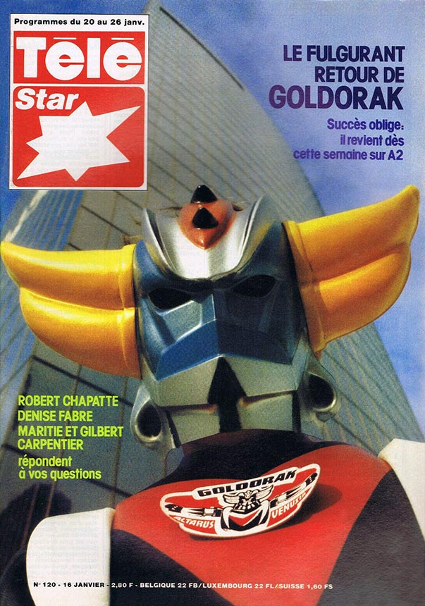 telestar goldorak couverture