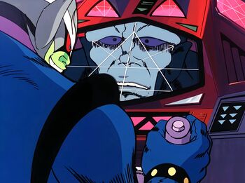 Scarab reçoit ses instructions de Minos.